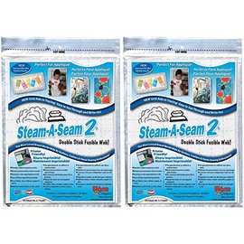 Warm Company Steam-A-Seam 2 Double Stick Fusible Web-9"X12" Sheets 5/Pkg (5517) (2-Pack of 5)