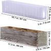 10 Pcs Plastic Planter Liners Clear Rectangular Plastic Liners for