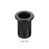 sourcing map M6 Rivet Nuts Carbon Steel Knurled Flat Head