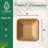 U'reca Organics Eco-Friendly Palm Leaf Bowls | 5" Square Deep