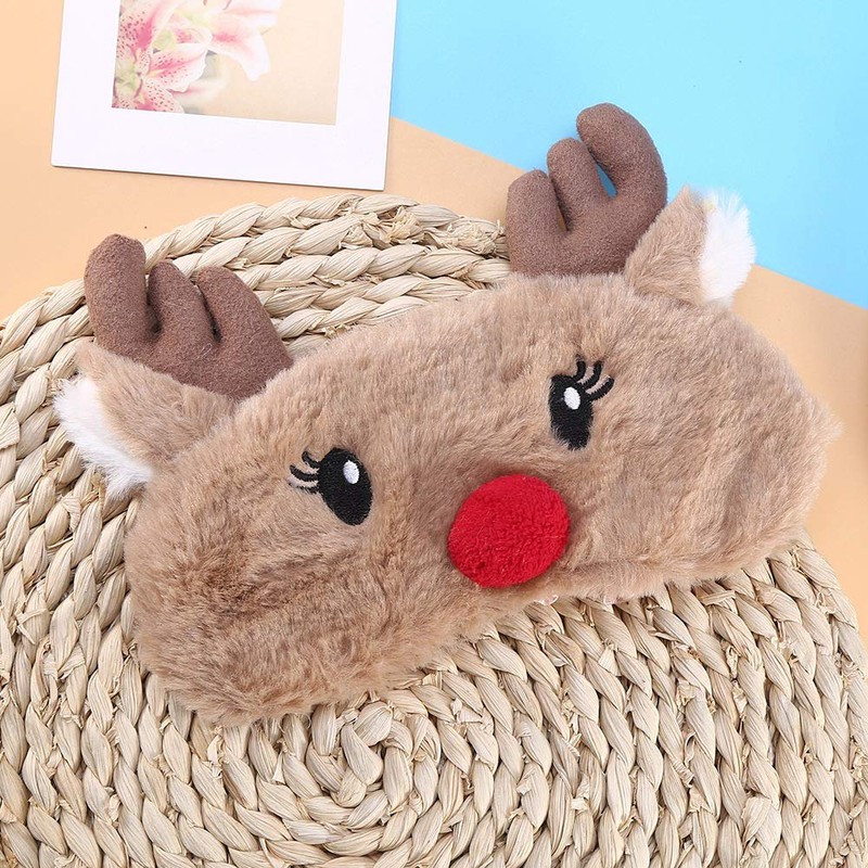 Fdit Sleep Mask 5 Colors Soft Soft Eye Mask Christmas