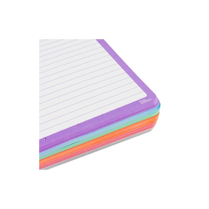 Printaform Libreta Profesional Arcoíris Pastel Universitaria 200h, 2 piezas, Raya,