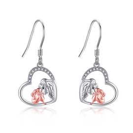 YAFEINI Lion Earrings for Women 925 Sterling Silver Lion Jewelry Gifts for Women