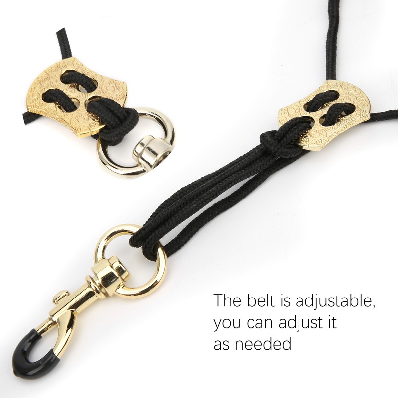 Saxophone Strap Plus Cotton Artificial Leather Adjustable Shoulder Musical Instrument