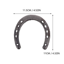 Homoyoyo Cast Iron Horseshoe Wall Decor Horseshoe Medium Metal Wall Art Decor Western Rustic Style Horse Shoes Hanging Ornament For Farmhouse Indoor Outdoor