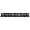 High Performance Engine Racing Chrome Emblems with Black Trim -