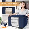 Fab totes 8 Pack Clothes Storage, Foldable Thick Fabric Blanket