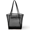 Dejaroo Mesh Knit Beach Tote Bag for Women Foldable and