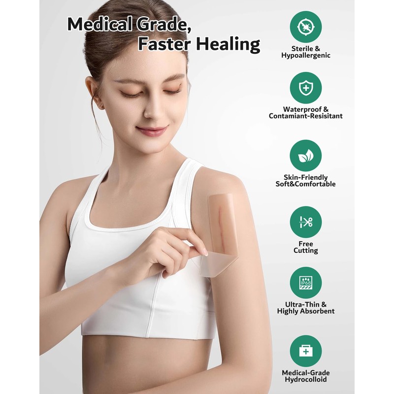 Hydrocolloid Roll for Wound Care - Cut-to-Size, Extra Large Medical-Grade
