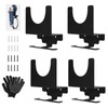 Pack of 4 Wall Mount Angle Grinder Holder with Screws,
