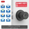 iulock Smart Door Knob with Keypad and Key,Keyless Entry Door