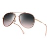 POLARKING Oversized Aviator Polarized Sunglasses for Women Men,Oval Double Bridge