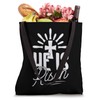 Hallelujah He Is Risen Tee Easter Sunday Christian Cross Tote