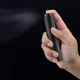 Tekson 4PCS 10ML Perfume Atomizer Travel, Refillable Cologne Containers, Dispenser Spray Empty Bottle for Mini Sprayer Size （Black