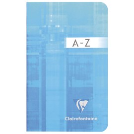 Clairefontaine 3599C Lot de 10 Répertoires Agrafés - 9x14 cm - 96 Pages Petits Carreaux - Papier Blanc 90 g - Couverture Carte Pelliculée - Couleurs Aléatoires