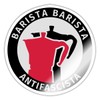 Spreadshirt Barista Barista Antifascista Sticker 10 x 10 cm Gloss