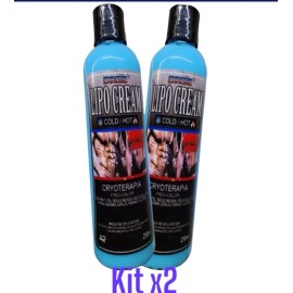 A&R Lipo Cream Cryoterapia Cold Hot  Pack X 2  Cremas