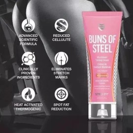 Buns Of Steel 8 Oz Crema Fit Definicion Pierna Y Gluteo Abs Sin Sabor