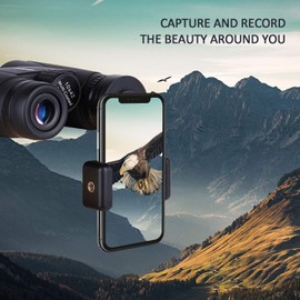 10 x 42 Binoculars for Adults & Bird Watching Binoculars, BAK4 Prism, FMC Lens, 1.10lb Light Binoculars, with a Smartphone Adapter, for Bird Watching, Hunting, Travel, Sports Events