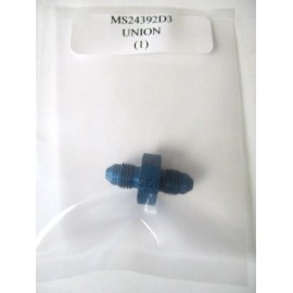 MS24392D3 Union Nipple 3/16" Tube Size 3/8" Thread Size All Ends