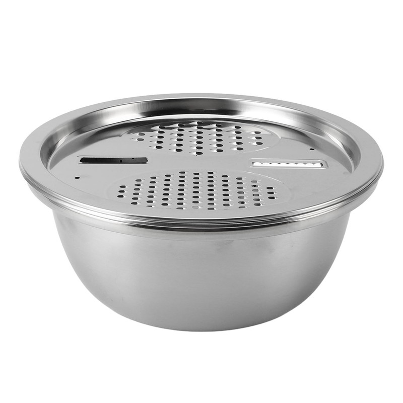 3 In 1 Colander Strainer Set Stainless Steel Rice Washing
