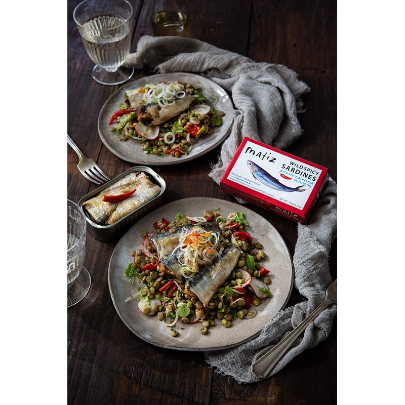 Matiz Spicy Wild Spanish Sardines in Olive Oil and Piri