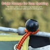 KOME 30pcs Bungee Cords 6 inch, Canopy Tarp Ball Ties,