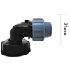 TOP-VIGOR IBC Tank Adapter s60x6 Thread Connector for Mdpe Water