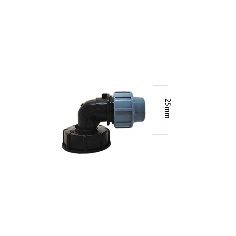 TOP-VIGOR IBC Tank Adapter s60x6 Thread Connector for Mdpe Water