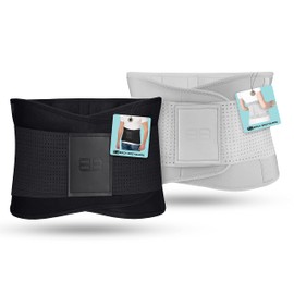 BACK BODYGUARD Back Strap - Innovative Lumbar Support - Back Brace Relieves Back - Kidney Belt for Back Support - 4 Sizes (S, Grey)