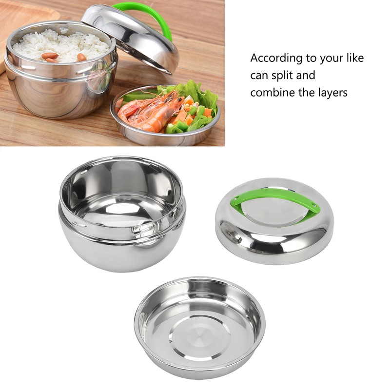 Stainless Steel Insulated Lunch Box Double Wall Thermal Food Container