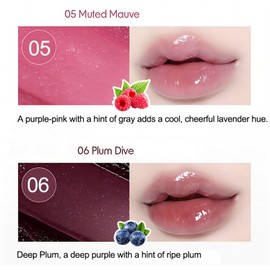 Lip Serum Lipgloss Mit Hyaluronsäure – Mit Lippenbürste, Intensiv Pflegendes Lip Oil Für Voluminöse, Glatte Lippen | Hydratisierend, Perfekt Für Trockene Lippen & Tägliche Pflege (05+06)