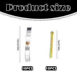 10PCS Back Box Repair Clip, Switch Cassette Repair, Wall Socket Repair Tool, Switch Socket Screw Hooks, Universal 86 Type Switch Box Repair Tool, Wall Outlet Switch Accessories