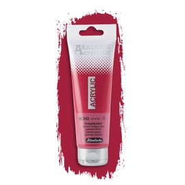 Schmincke - Akademie Acrylic Colour, Madder Dark in 120 ml Tube, 23343012, Fine Artist Acrylic Paint, Brilliant, Highly Lightfast and Cadmium-Free, for Acrylic Painting, Mixed Media