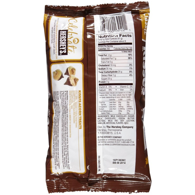 Hershey's Milk Chocolate Kisses Fall Harvest - 11 oz