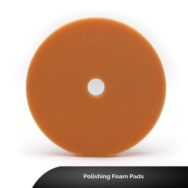 Cobra WRAP TOOLS Polishing Foam Pads - Professional Detailing Buffing Pads - Durable, High-Performance Results - Perfect Designed for Cutting, Polishing & Finishing Automotive Surface | 6-Inch, Orange