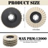 Swiffen 6 Pcs 5 Inch Wool Felt Stone Polishing Wheels