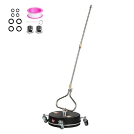 OCPTY 13.7Pressure Washer Surface Cleaner with 4 Wheels 1/4 Quick Connector and Washer Accessories,4.0 GPM Pressure Washer Attachments for Concrete, Patio, Sidewalk, Deck and Driveways,4000 PSI