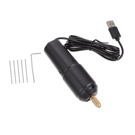 WHAMVOX 1 Set Compact USB Mini Electric Drill for DIY Pearl Epoxy Punching Lightweight Handheld Rotary Tool for Projects Maximum Thickness