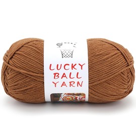 Milk Cotton Yarn,100g Yarn for Crochet,Amigurumi Yarn,Crochet Yarn for Crocheting,Cotton Yarn,Soft Yarn for Sweater,Hat,Socks,Blankets(Brown)