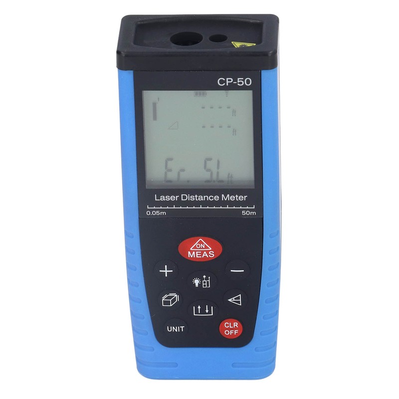 165ft Laser Distance Measure M in Ft Handheld Waterproof Laser