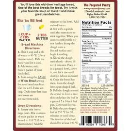 The Prepared Pantry Anadama Bread Mix; Single Pack; For Bread Machine or Oven