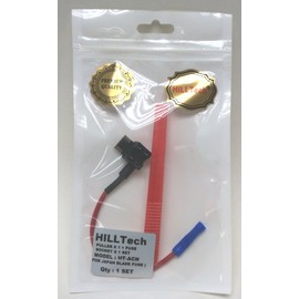 HT-ACN Universal Fuse Puller (Red) + Fuse Socket Wire for Japan Fuse; 1 Set (Red Puller x1 + ACN Fuse Socket for Japan Fuse X 1)