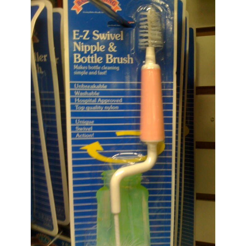 Baby King E-Z Swivel Nipple & Bottle Brush Color May