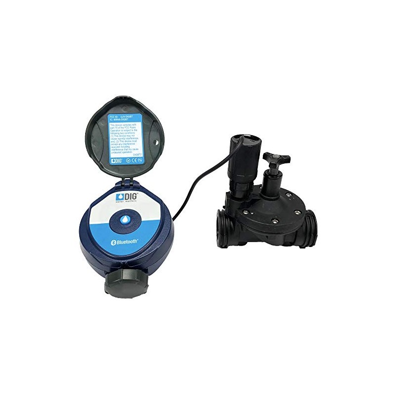 DIG 410BT-075 Battery Powered Bluetooth Controller w/ 3/4" in-Line Valve