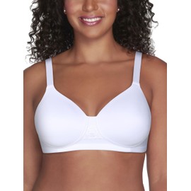 Vanity Fair womens Full Figure Beauty Back Smoothing (36c-42h) Bra, Wirefree - White, 42D US