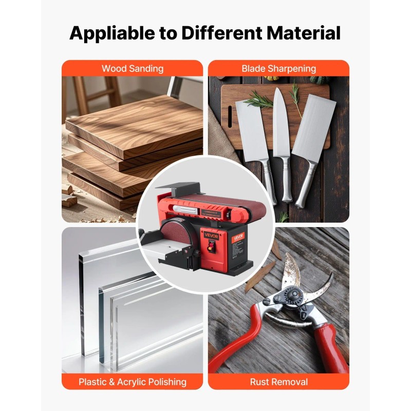 Combo 6 Inch Disc 4 X 36 Inch Belt Sander