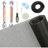 Window Screen and Screen Door Repair Kit, 48" x 118"