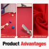 iEsstros 8FT Pool Table Felt Red 8ft Billiard Cloth with