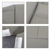 ANTUKO Leather Seat Cover Gray Driver Passenger Bottom Top Replacement